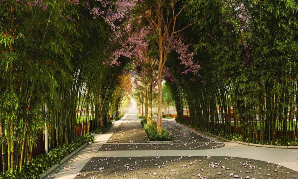 Handcrafted Courtyard Homes tangled-up-in-green-flower-view