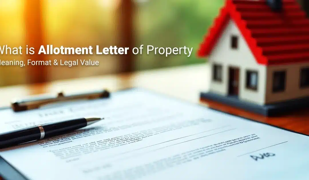 Allotment Letter of Property: Meaning, Format & Legal Value