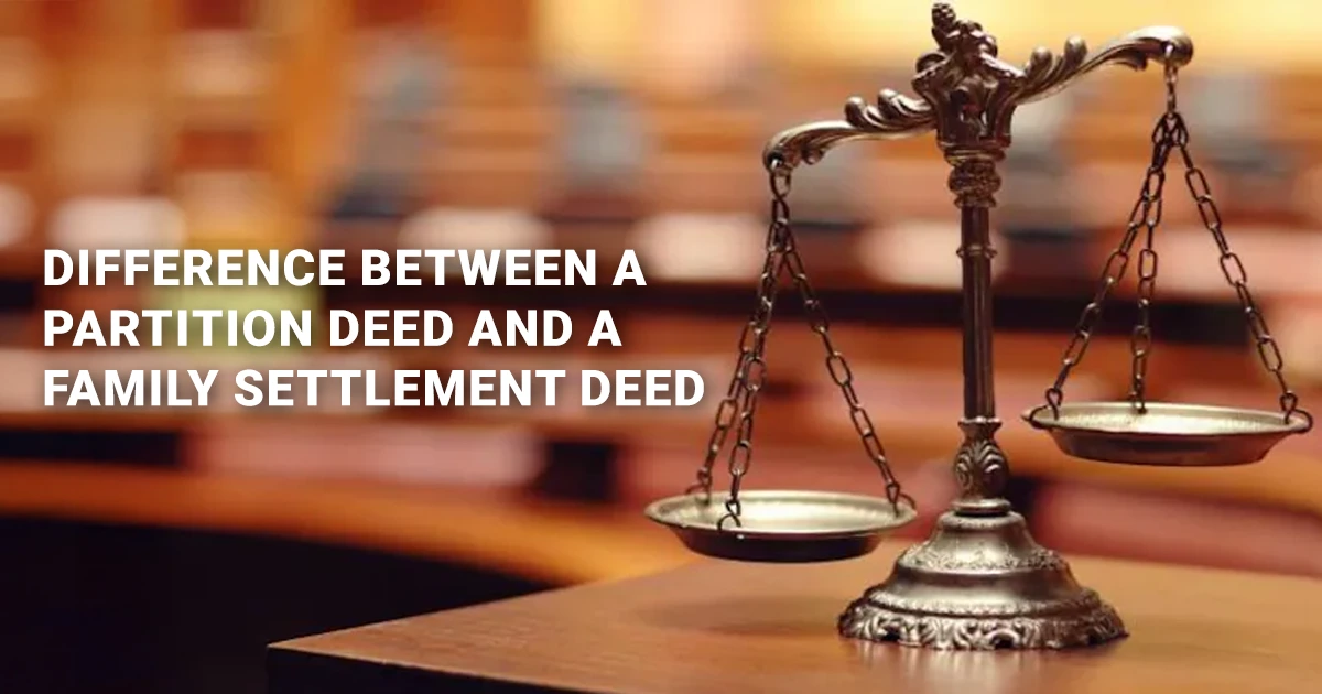 Difference Betweena Partiti On Deedanda Family Settlement Deed